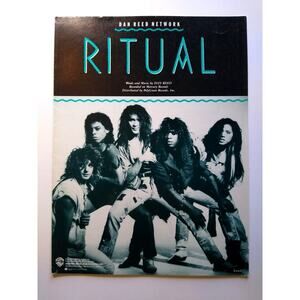 Ritual Dan Reed Network Sheet Music 1988 Pop Funk Rock Music Song Foldout Sheet